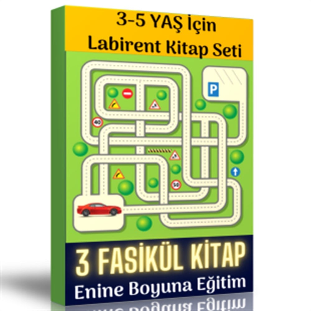 3-5 Yaş İçin Labirent Kitap Seti (3 Fasikül Kitap)