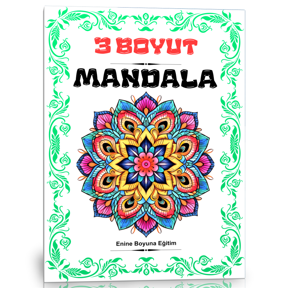 3 Boyut Mandala Boyama Kitabı (152 Süper Mandala)