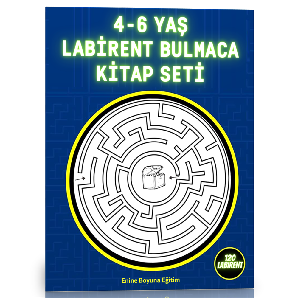 4-6 YAŞ Labirent Bulmaca Kitap Seti (3 Kitap)