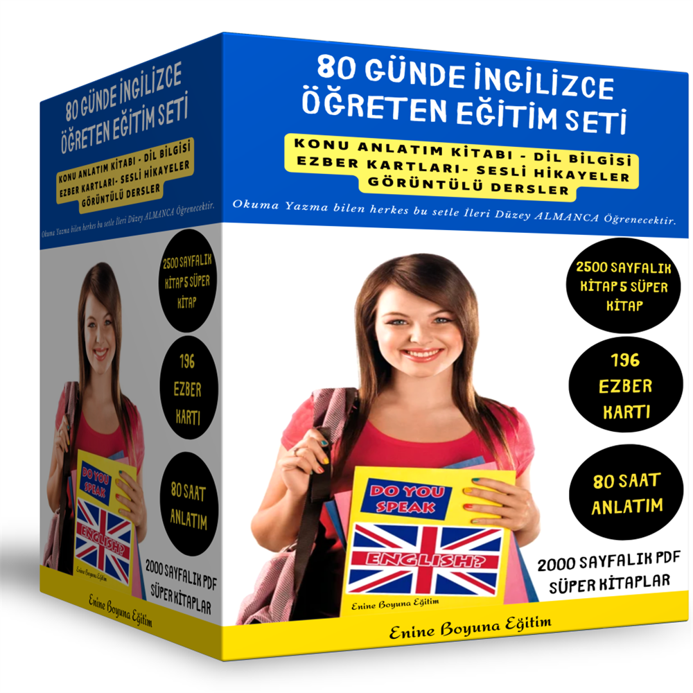 80 Günde İngilizce Öğreten Eğitim Seti