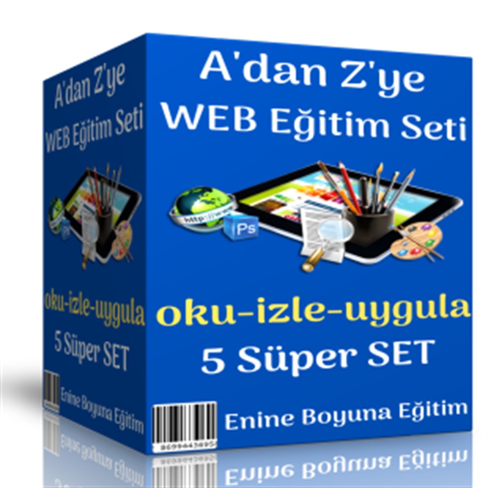 A'dan Z'ye Web Eğitim Seti (5 Süper Kitap)