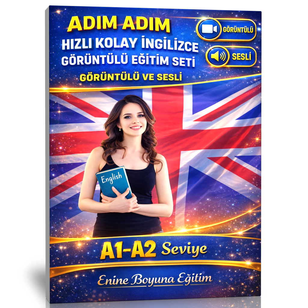 Adım Adım Kolay İngilizce Görüntülü ve Sesli Eğitim Seti