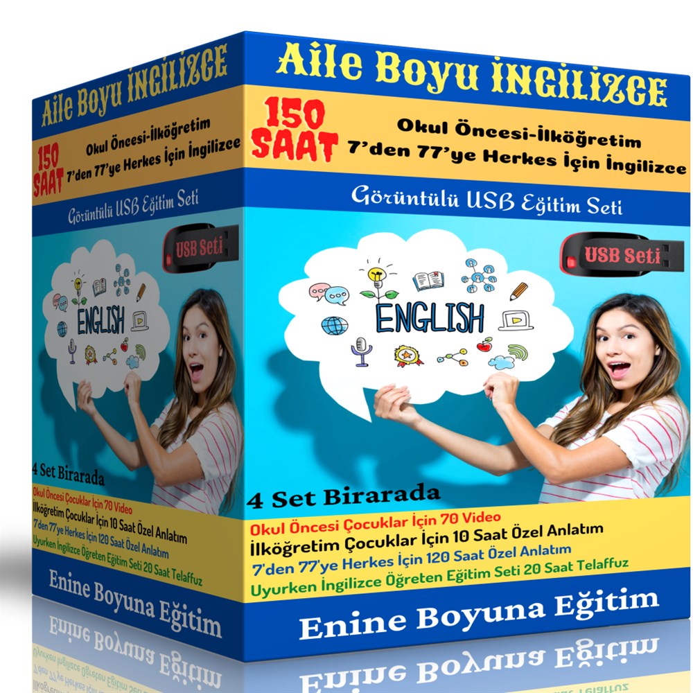 Aile Boyu İngilizce Eğitim Seti (150 Saatlik Anlatım)