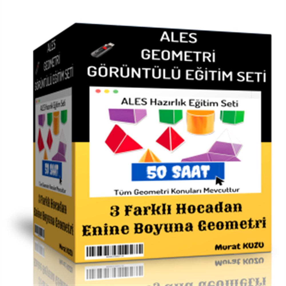ALES Geometri Görüntülü Eğitim Seti (50 Saatlik Özel Anlatım)