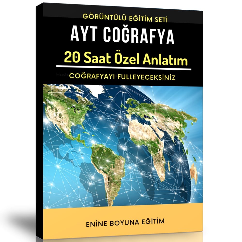 AYT Coğrafya Görüntülü Eğitim Seti (20 Saat Özel Anlatım)
