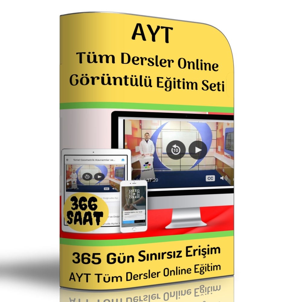 AYT Tüm Dersler Online Görüntülü Eğitim Seti