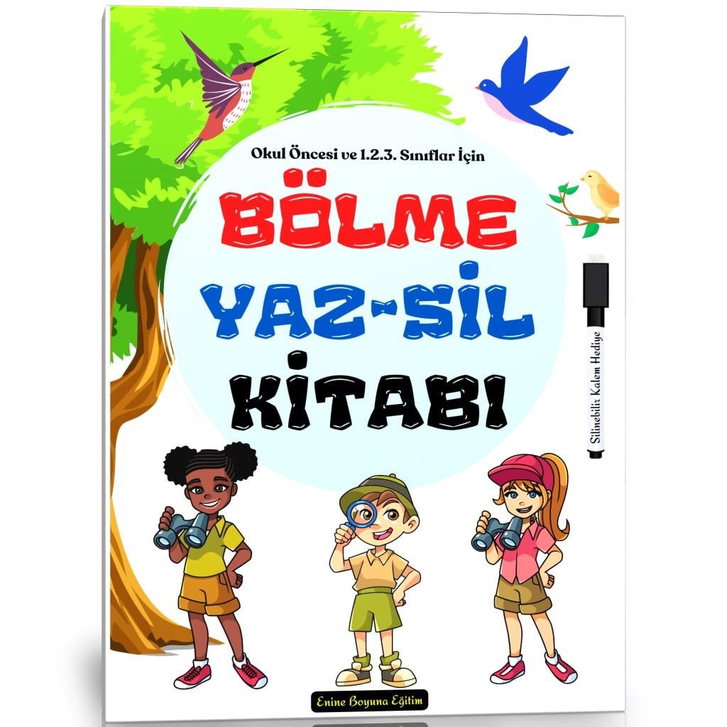 Bölme Öğreten YAZ-SİL Kitabı 