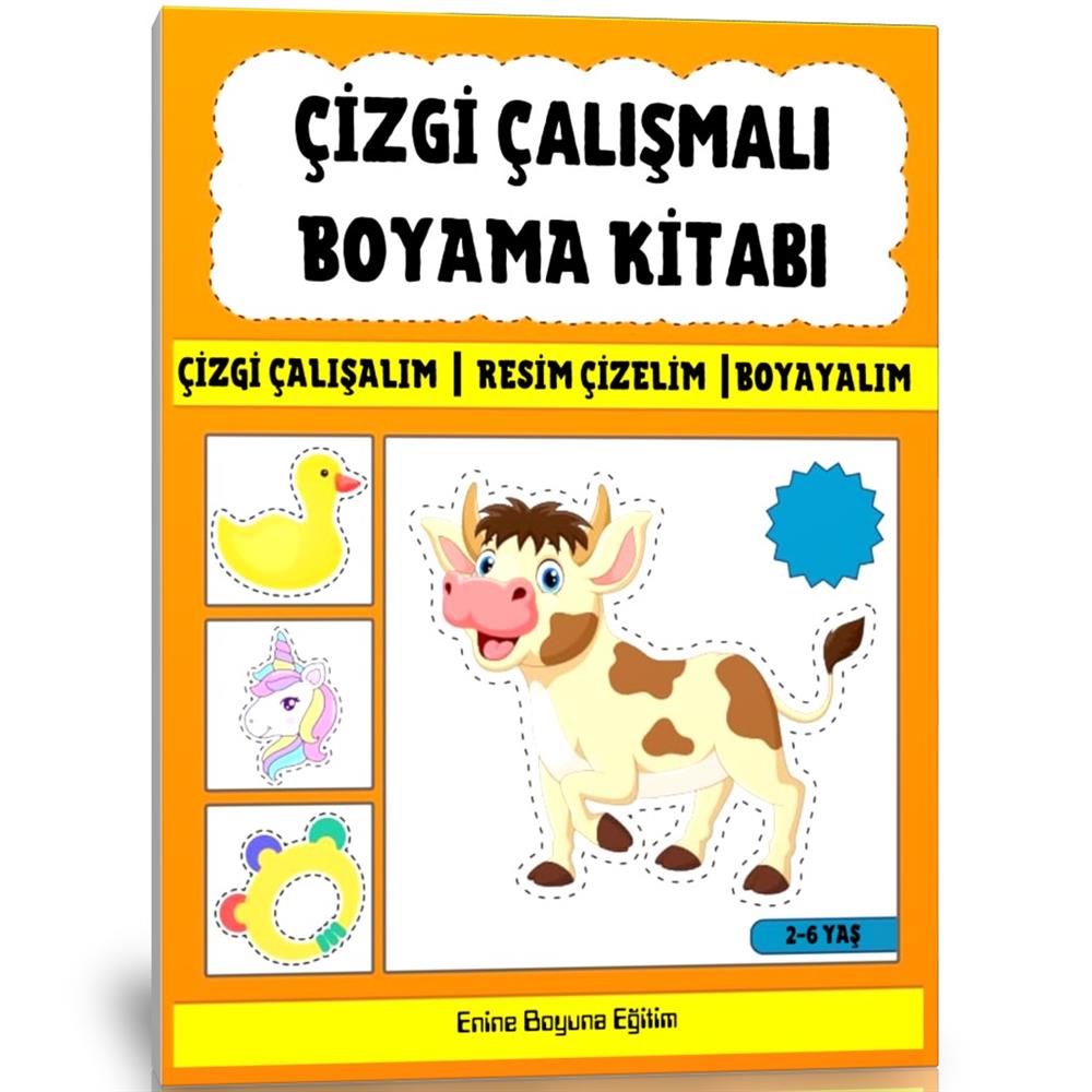 Çizgi Çalışmalı Boyama Kitabı