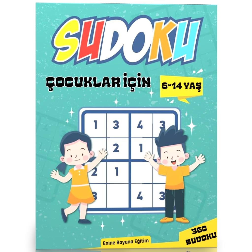 Çocuklar İçin 4x4 Sudoku Kitabı (360 Sudoku)