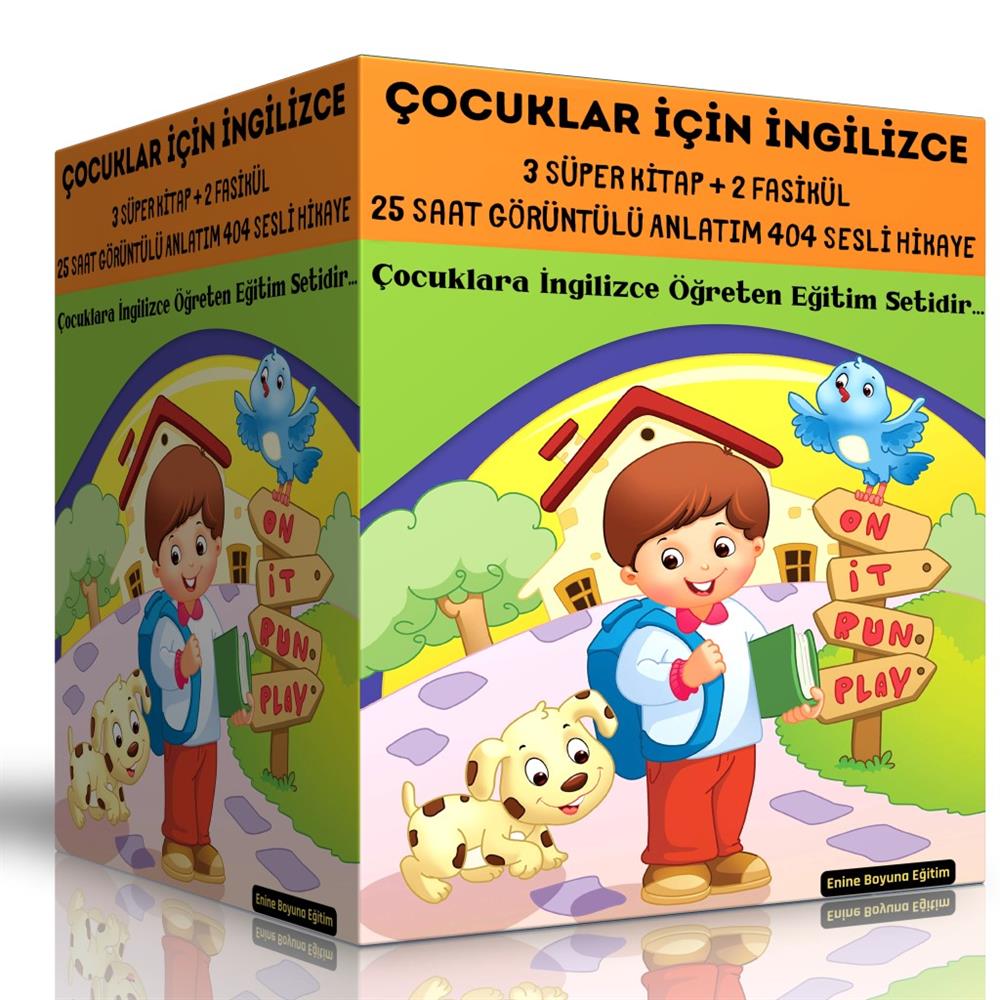 Çocuklar İçin İngilizce Eğitim Seti (3 Kitap + 15 Saat Anlatım)