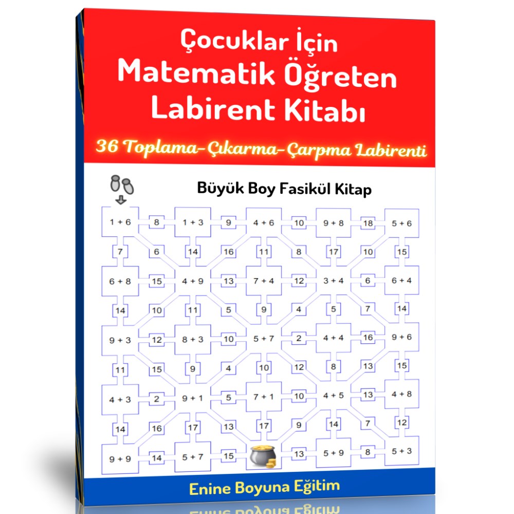 Çocuklar İçin Matematik Öğreten Labirent Kitabı