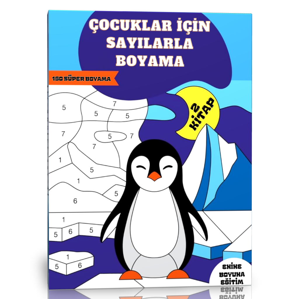Çocuklar İçin Sayılarla Boyama Kitap Seti (2-6 Yaş)
