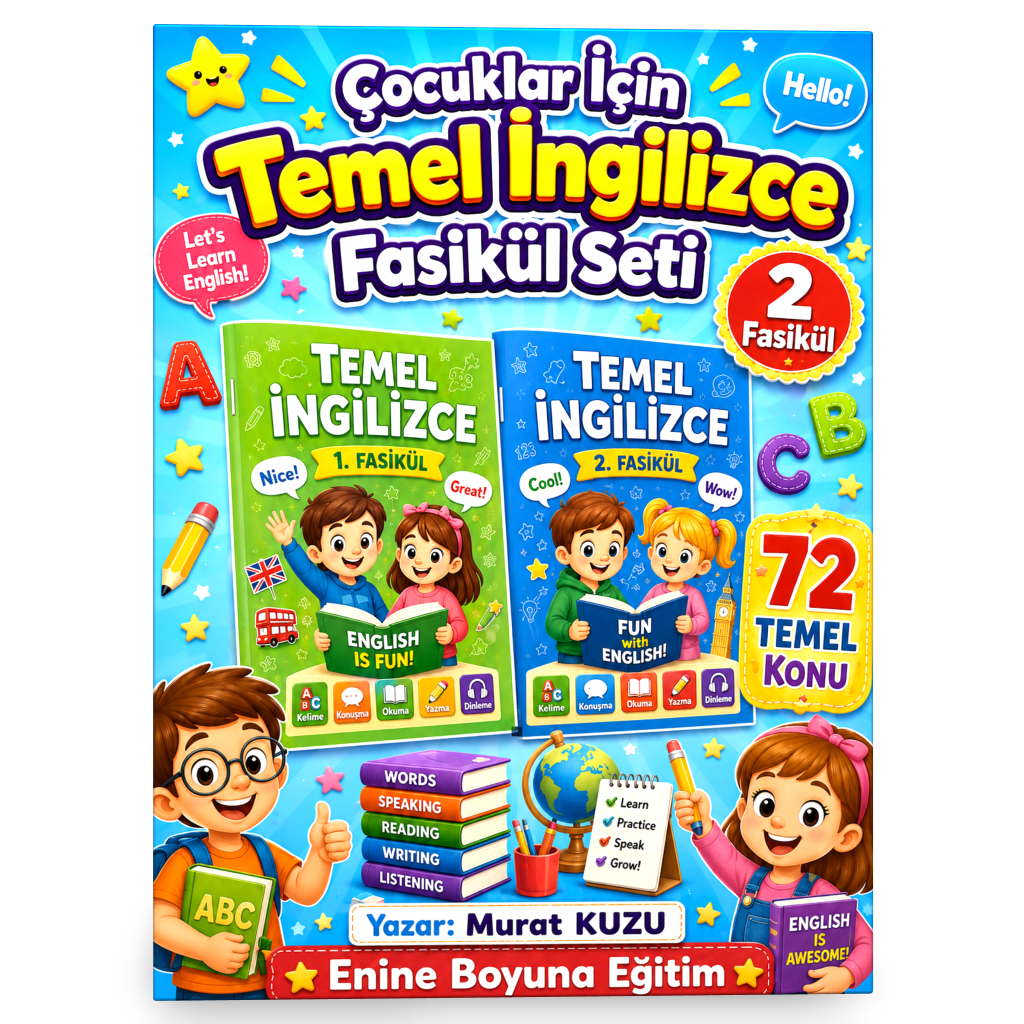 Çocuklar İçin Temel İngilizce Fasikül Seti