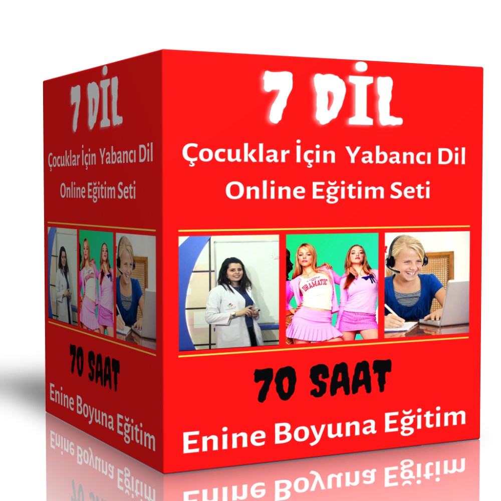 Çocuklar İçin Yabancı Dil Online Eğitim Seti 7 Dil