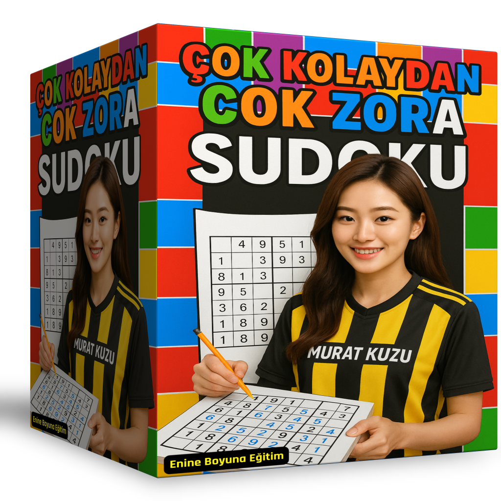 Çok Kolaydan Çok Zora Sudoku Kitap Seti (5 Spiralli Kitap 800 Sudoku)