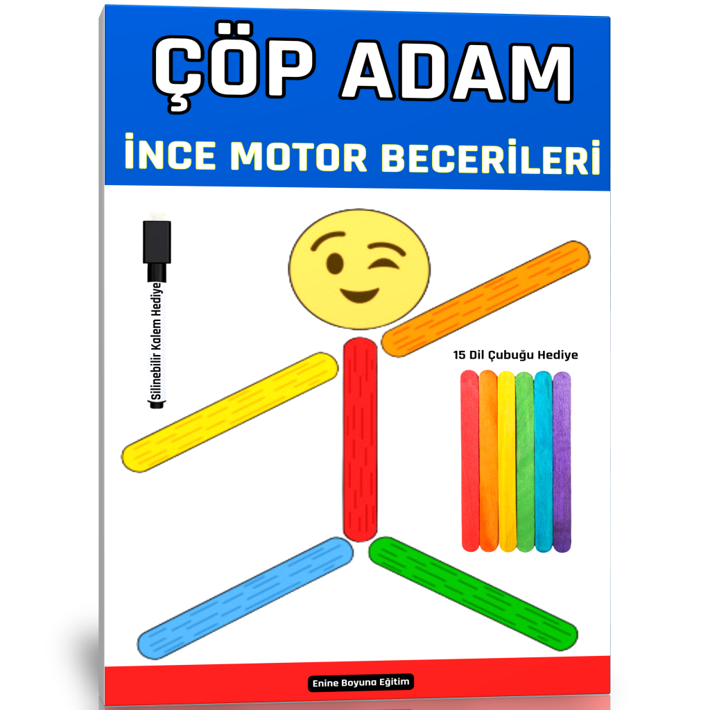 Çöp ADAM İnce Motor Becerileri Kitabı