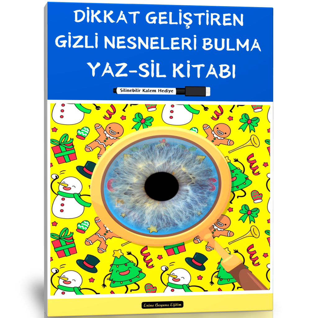Dikkat Geliştiren Gizli Nesneleri Bul YAZ-SİL Kitabı