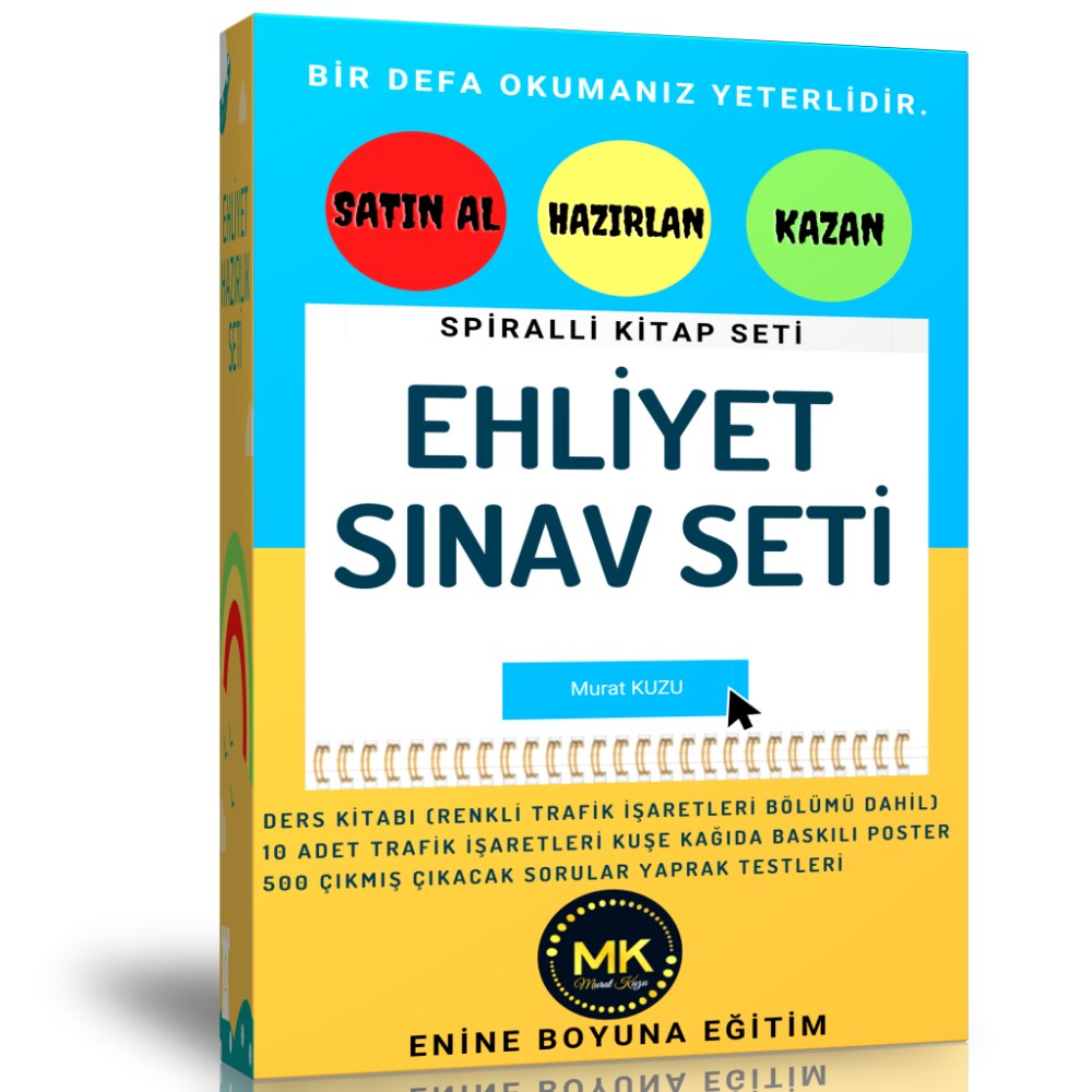 Ehliyet Sınav Seti (Ehliyet Kitabı ve Çıkacak Sorular)
