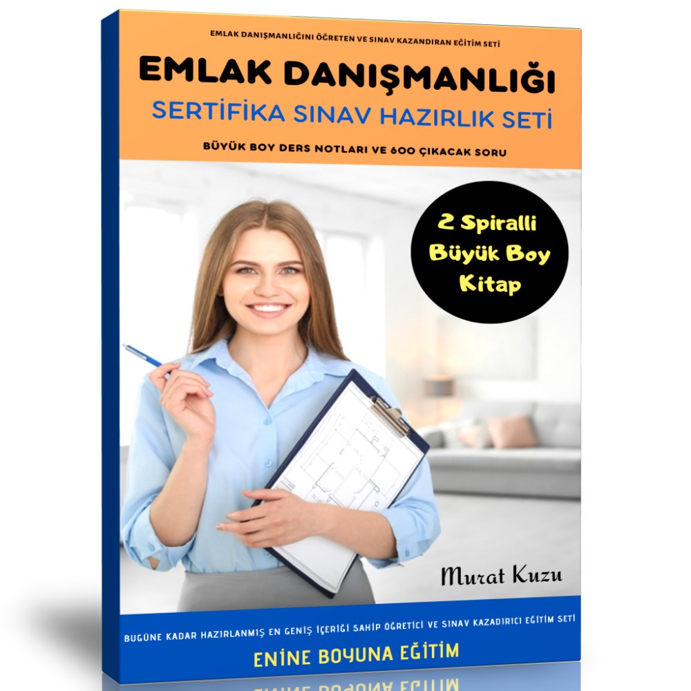 Emlak Danışmanlığı Sertifika Sınav Hazırlık Seti (2 Büyük Boy Kitap)