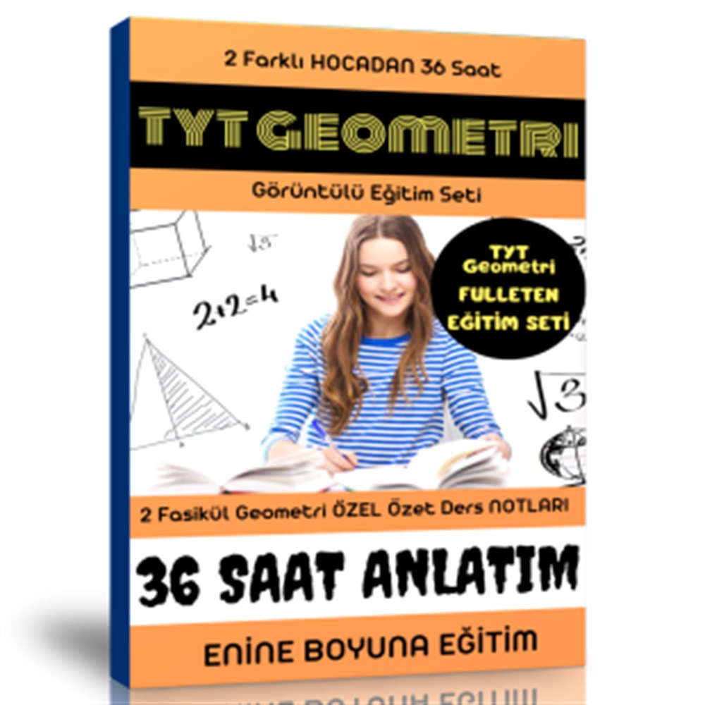 Enine Boyuna Geometri Ful Hazırlık Seti (36 Ders + 2 Fasikül Kitap)