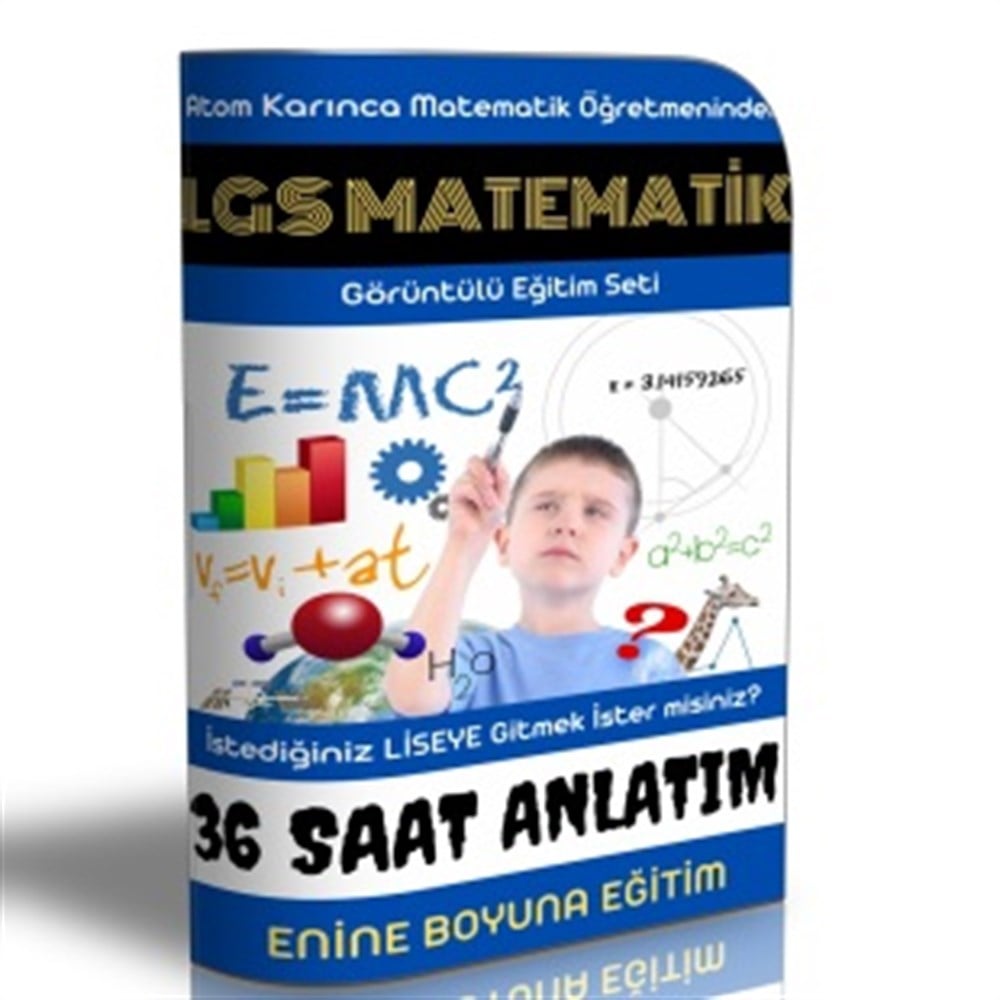 Enine Boyuna LGS Görüntülü Matematik Eğitim Seti (38 Saat Özel Anlatım)