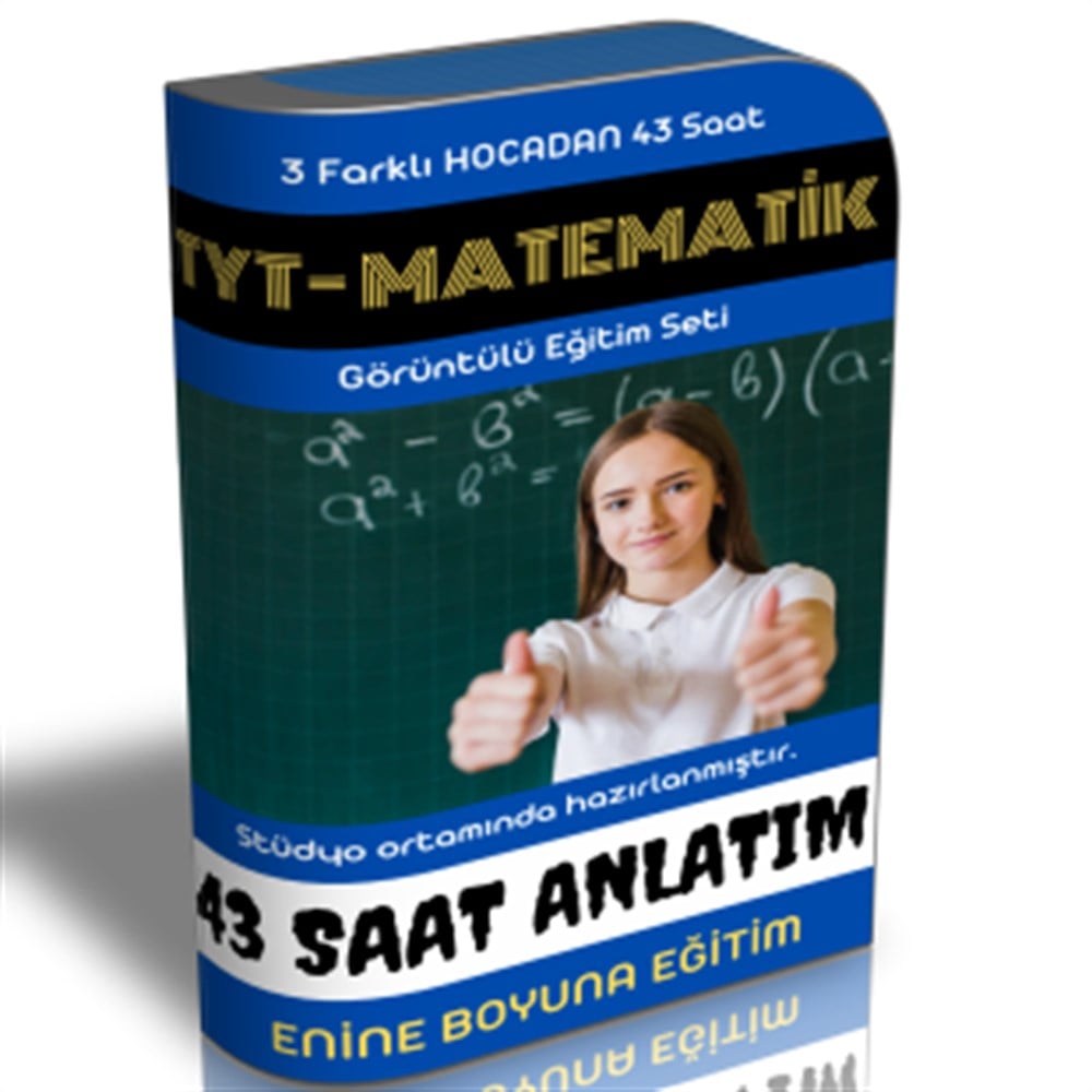 Enine Boyuna TYT Matematik Video Eğitim Seti (3 Farklı Hocadan 43 Saat Anlatım)