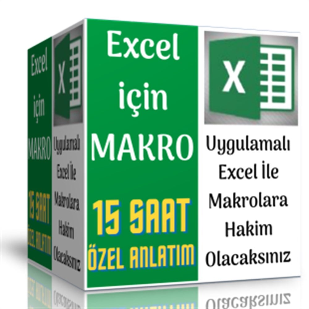 Excel İçin Makro Eğitim Seti (15 Saat Özel Anlatım)