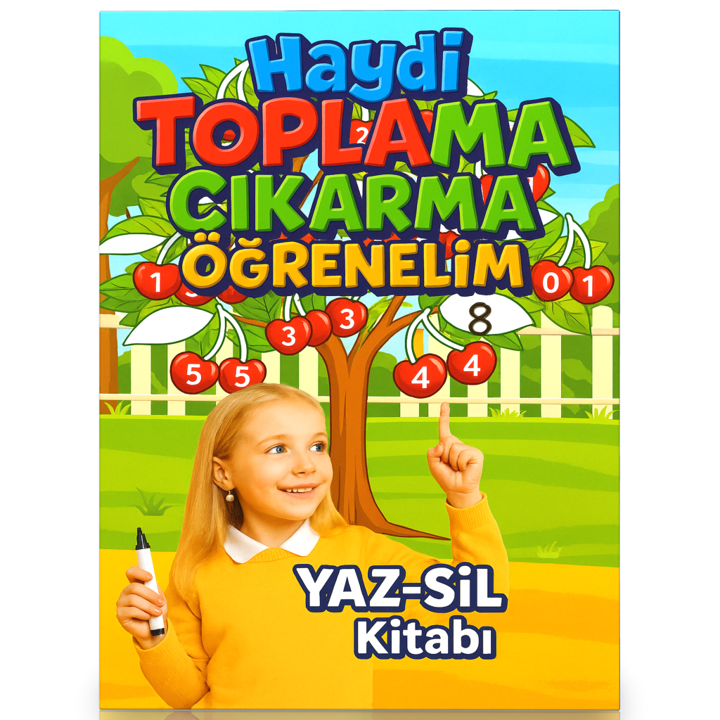 Haydi Toplama Çıkarma Öğrenelim YAZ–SİL Kitabı 