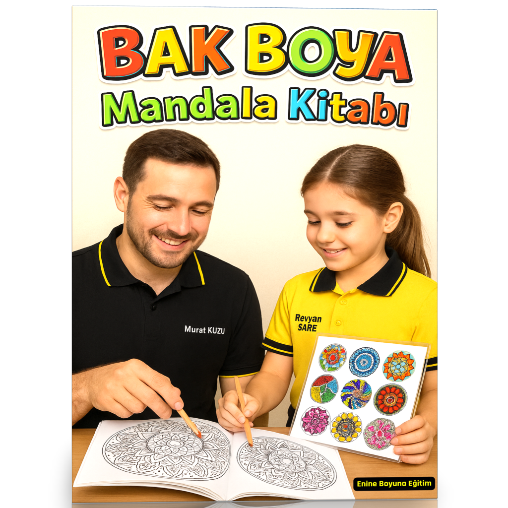 Herkes İçin BAK BOYA Mandala Boyama Kitabı