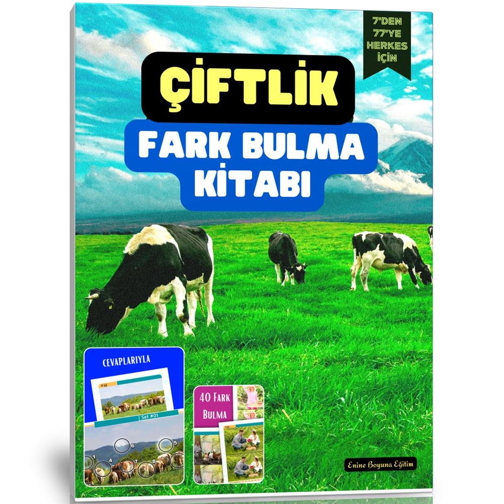 Herkes İçin Fark Bulma Kitabı (50 Tam Sayfa Fark Bulma)