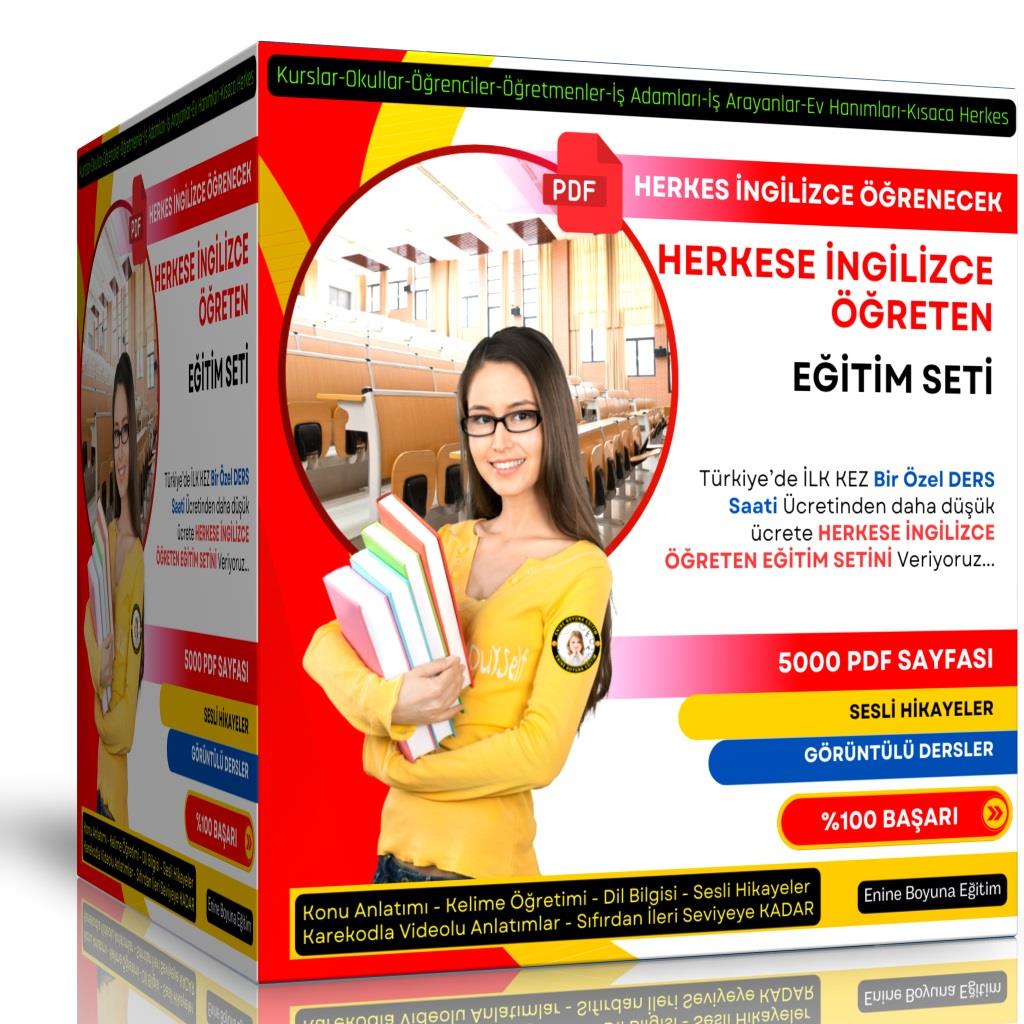 Herkese İngilizce Öğreten Eğitim Seti  (5000 SAYFA)