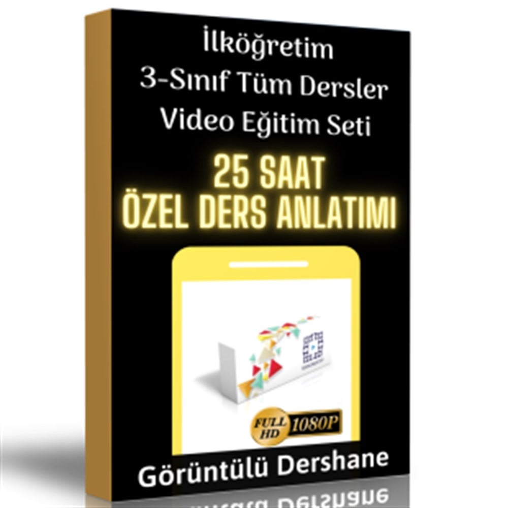 İlköğretim 3.Sınıf Tüm Dersler Görüntülü Eğitim Seti