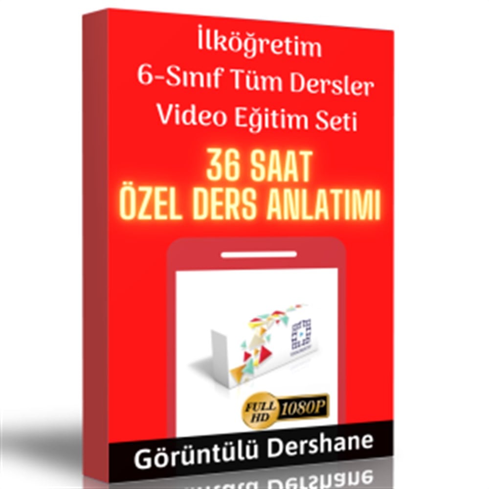 İlköğretim 6.Sınıf Tüm Dersler Görüntülü Eğitim Seti