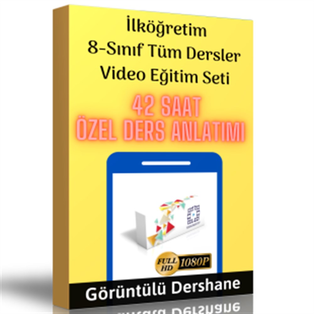 İlköğretim 8.Sınıf Tüm Dersler Görüntülü Eğitim Seti
