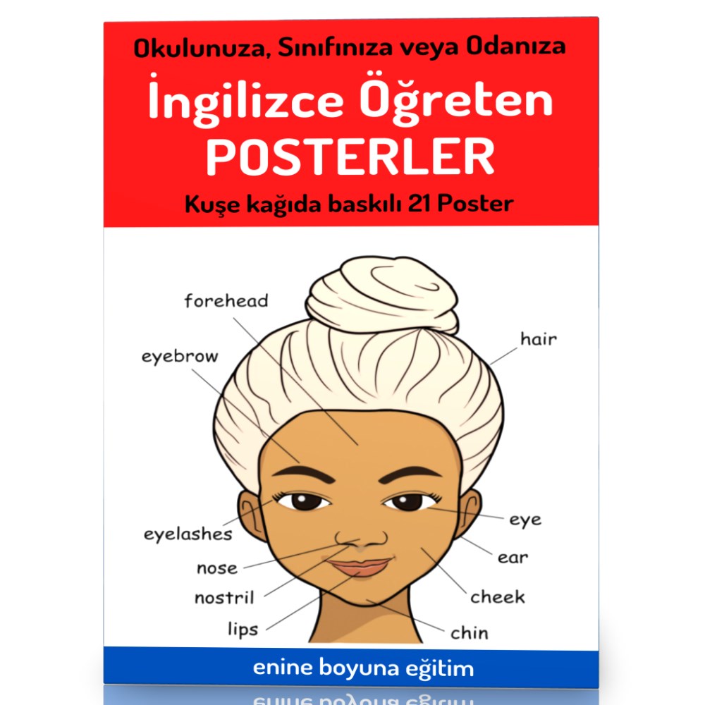 İngilizce Öğreten Posterler (21 Büyük Boy Poster)