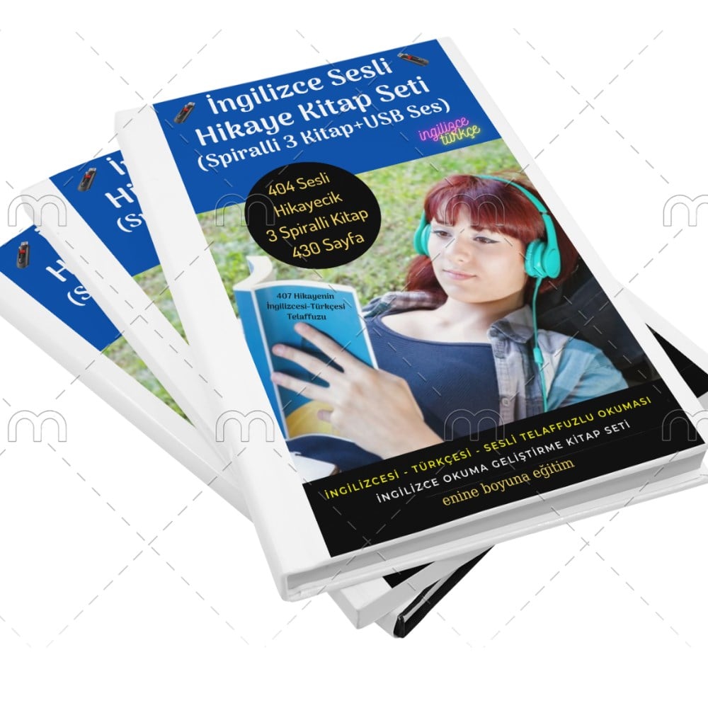 İngilizce Sesli Hikaye Kitap Seti (3 Spiralli Kitap)