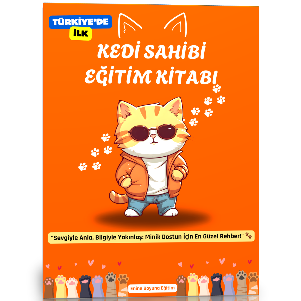 Kedi Sahibi Eğitim Kitabı (Renkli-Resimli)