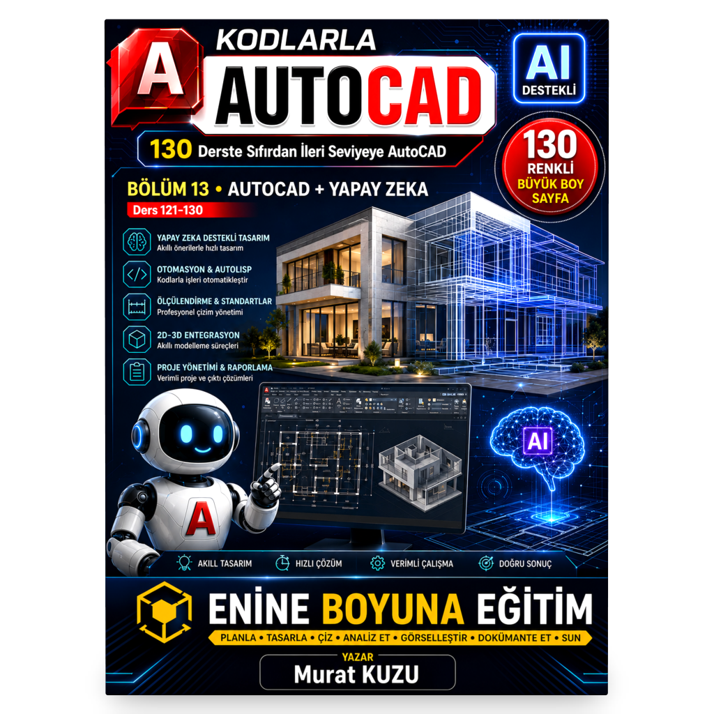 KODLARLA AUTOCAD – 130 Derste Sıfırdan İleri Seviyeye AutoCAD Eğitimi