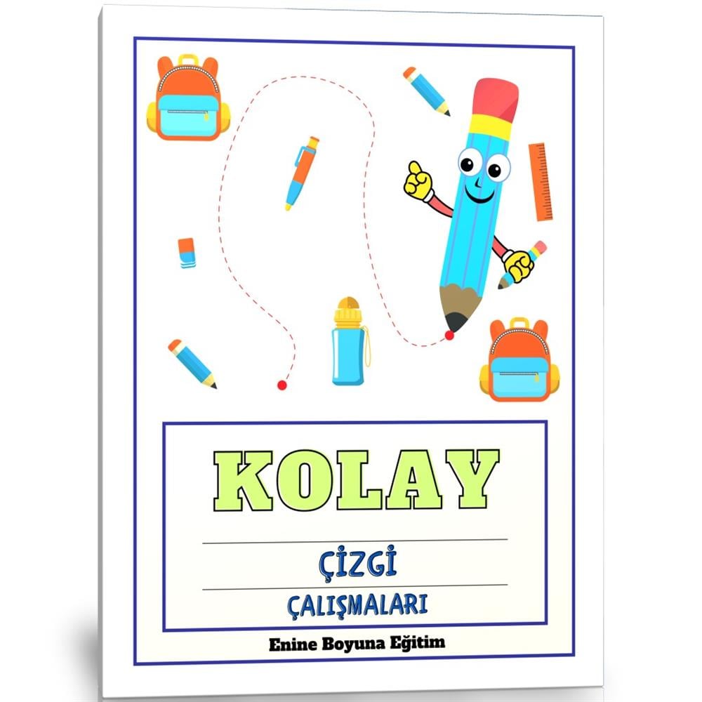 Kolay Çizgi Çalışmaları YAZ SİL Kitabı