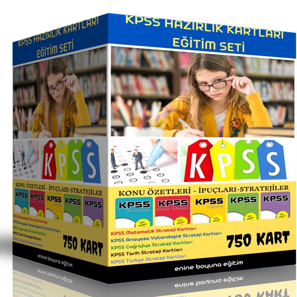 KPSS Hazırlık Kartları Eğitim Seti (750 KART)