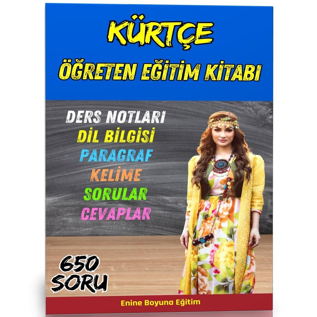 Kürtçe Öğreten Eğitim Kitabı