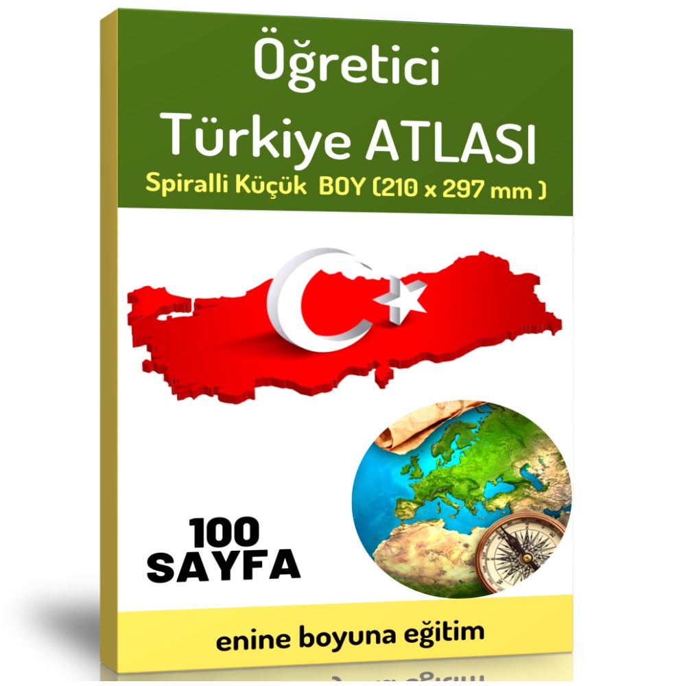 Öğretici Orta Boy Türkiye ATLASI (100 Seçilmiş Harita)