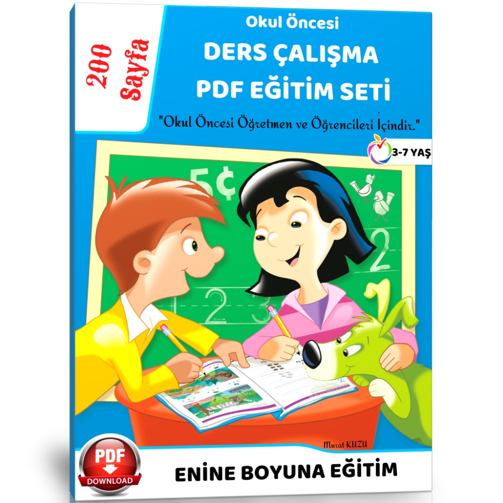 Okul Öncesi DERS Çalışma PDF Eğitim Seti