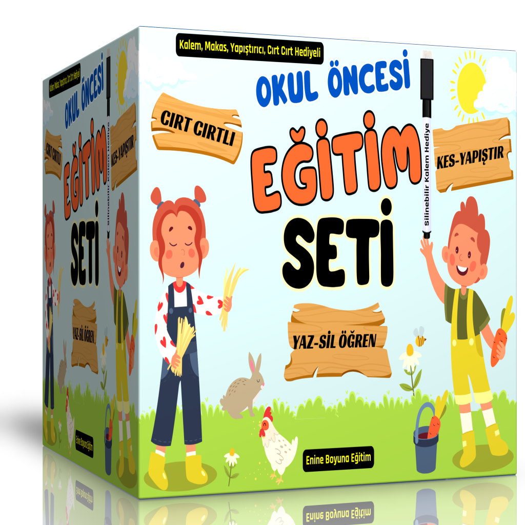 Okul Öncesi Eğitim Seti (Cırt Cırtlı)