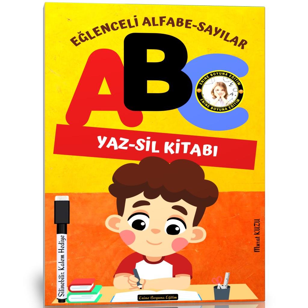 Okul Öncesi Eğlenceli Alfabe-Sayılar YAZ-SİL Kitabı