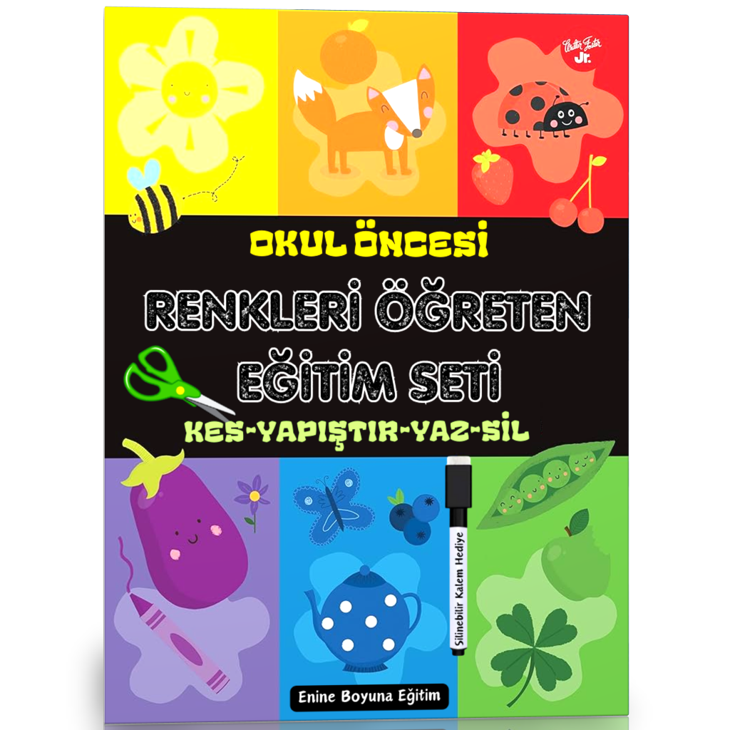 Okul Öncesi Renkleri Öğreten YAZ-SİL Eğitim Seti