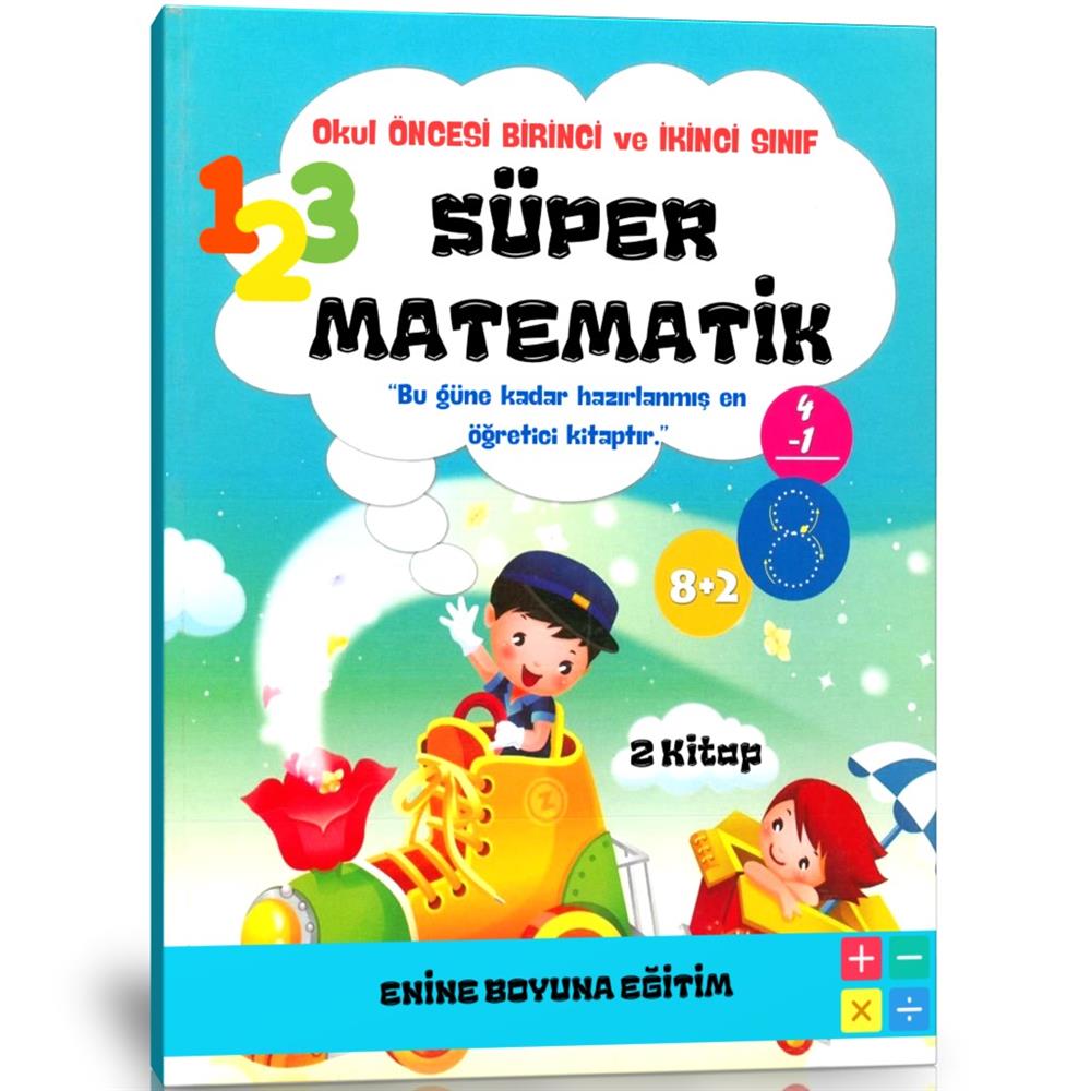 Okul Öncesi ve 1. Sınıf Süper Matematik Kitap Seti (2 Spiralli Kitap)