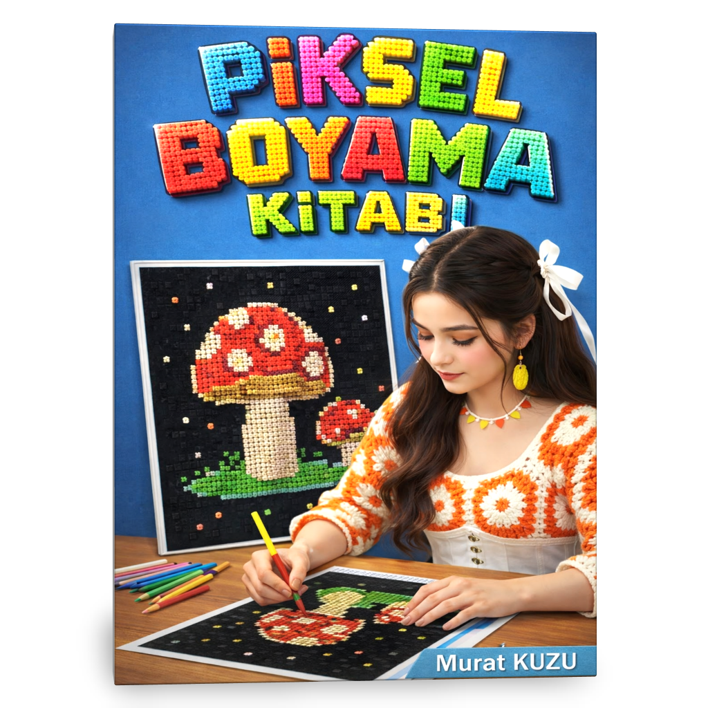 Piksel Boyama Kitabı (Arkası Boş) – Eğlence ve Zeka Gelişimi Bir Arada!