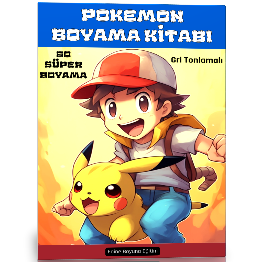 Pokemon Boyama Kitabı (60 Süper Pokemon)