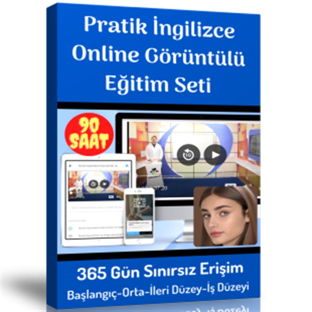 Pratik İngilizce Online Görüntülü Eğitim Seti (Başlangıç-Orta-İleri- İş Düzeyi)